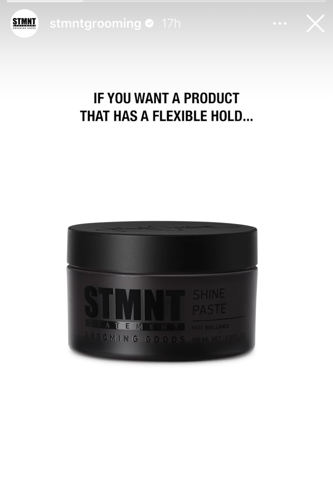 STMNT Shine Paste - for flexible hold.